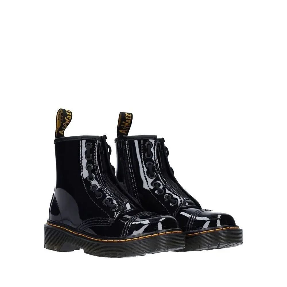 Dr. Martens NWT Sinclair Bex Patent Leather Boots Black Youth US Boys 5 Girls 6